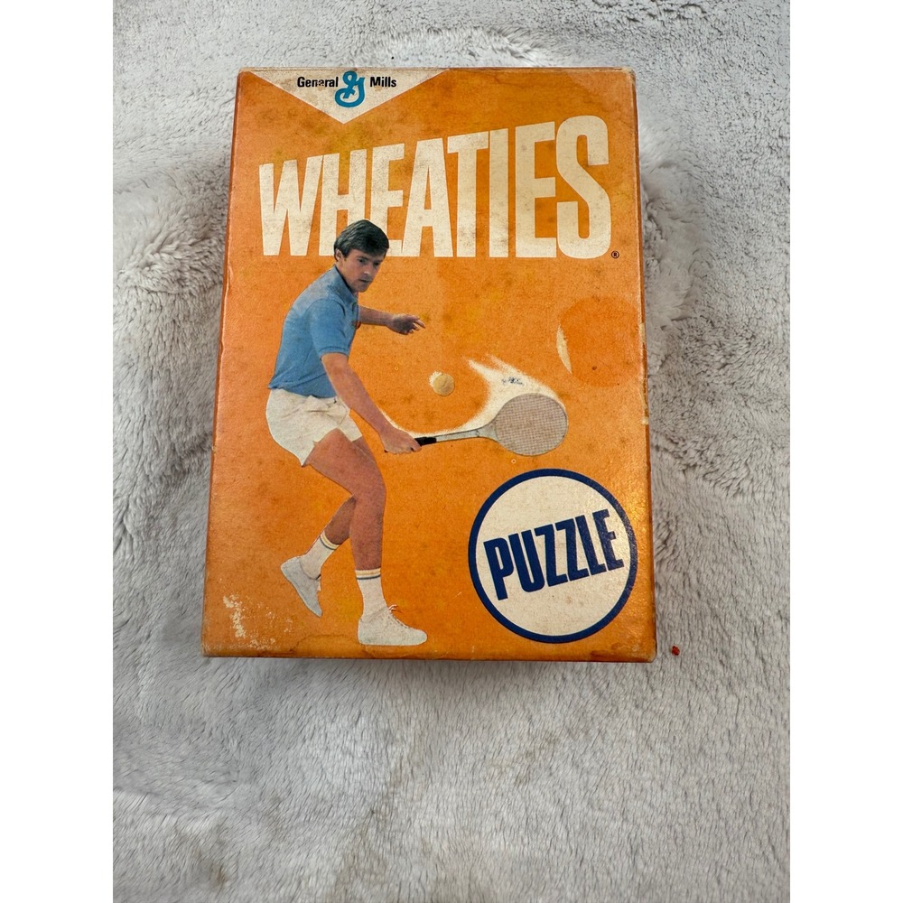 Vintage Wheaties Cereal Box 14 Piece Plastic Puzzle Synergistics B-300 Tennis